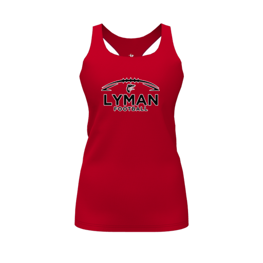 [FT0TRBRD-FYS-LOGO1] Decker Racerback Tank Top (Female Youth S, Red, Logo 1)