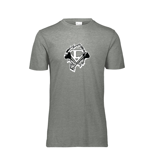 [FTSCUBGY-AS-LOGO3] Decker Men's Tri-Blend T-Shirt - Short Sleeve (Adult S, Gray, Logo 3)