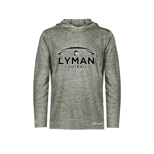 [FOLHCGGY-AS-LOGO1] Decker Men's Charge Hoodie (Adult S, Gray, Logo 1)