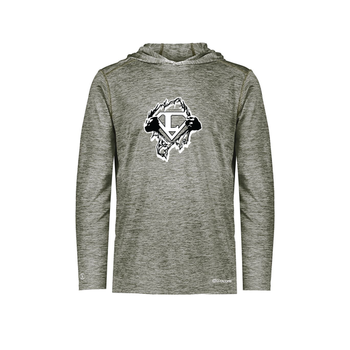 [FOLHCGGY-AS-LOGO3] Decker Men's Charge Hoodie (Adult S, Gray, Logo 3)