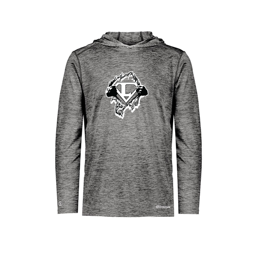 [FOLHCGBK-YS-LOGO3] Decker Youth Charge Hoodie (Youth S, Black, Logo 3)