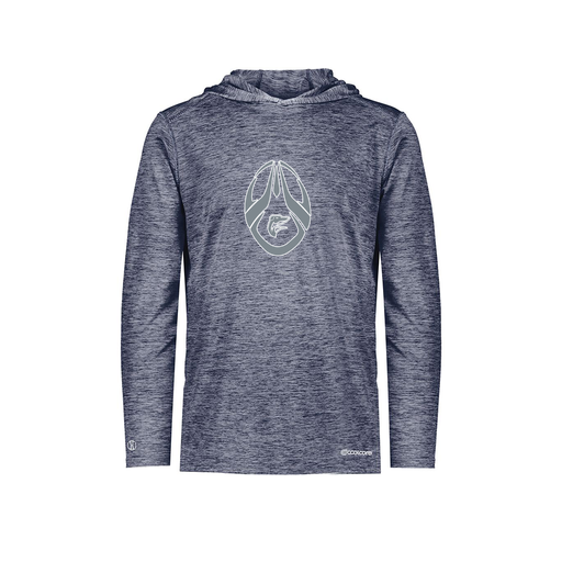 [FOLHCGNV-YS-LOGO2] Decker Youth Charge Hoodie (Youth S, Navy, Logo 2)