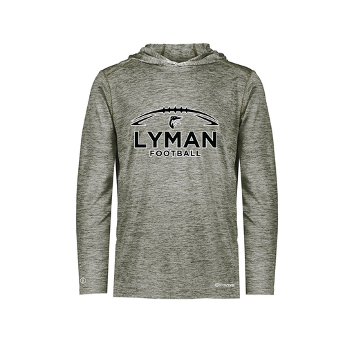 [CUS-DFW-CHGHOOD-PER-LSL-GRY-YS-LOGO1] Youth Charge Hoodie (Youth S, Gray, Logo 1)