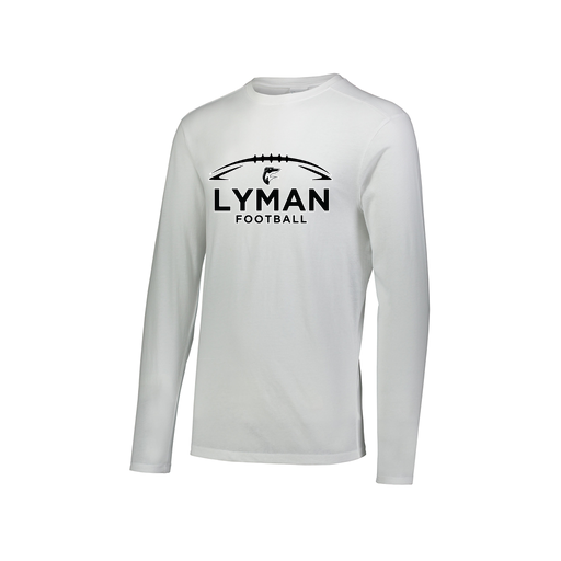 [FTLCUBWH-AXS-LOGO1] Decker Men's Tri-Blend T-Shirt - Long Sleeve (Adult XS, White, Logo 1)