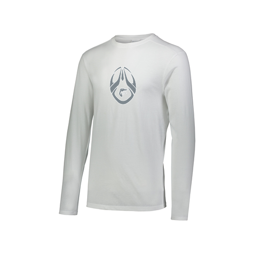 [FTLCUBWH-AXS-LOGO2] Decker Men's Tri-Blend T-Shirt - Long Sleeve (Adult XS, White, Logo 2)
