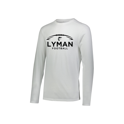 [FTLCUBWH-YS-LOGO1] Decker Youth Tri-Blend T-Shirt - Long Sleeve (Youth S, White, Logo 1)
