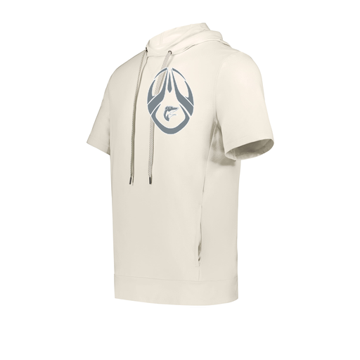 [222605-WHT-YS-LOGO2] YOUTH VENTURA SOFT KNIT SHORT SLEEVE HOODIE (Youth S, White, Logo 2)